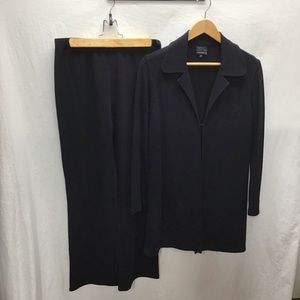 Also Known As women’s 2 pc black pantsuit size med